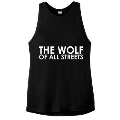The Wolf of All Streets Classic Logo Ladies PosiCharge Tri-Blend Wicking Tank