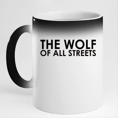 The Wolf of All Streets Classic Logo 11oz Black Color Changing Mug