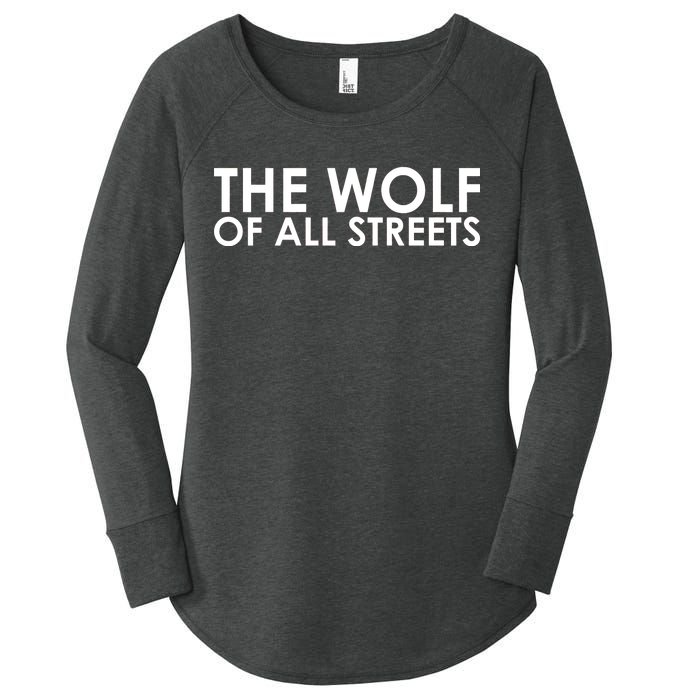 The Wolf of All Streets Classic Logo Women's Perfect Tri Tunic Long Sleeve Shirt