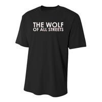 The Wolf of All Streets Classic Logo Youth Performance Sprint T-Shirt