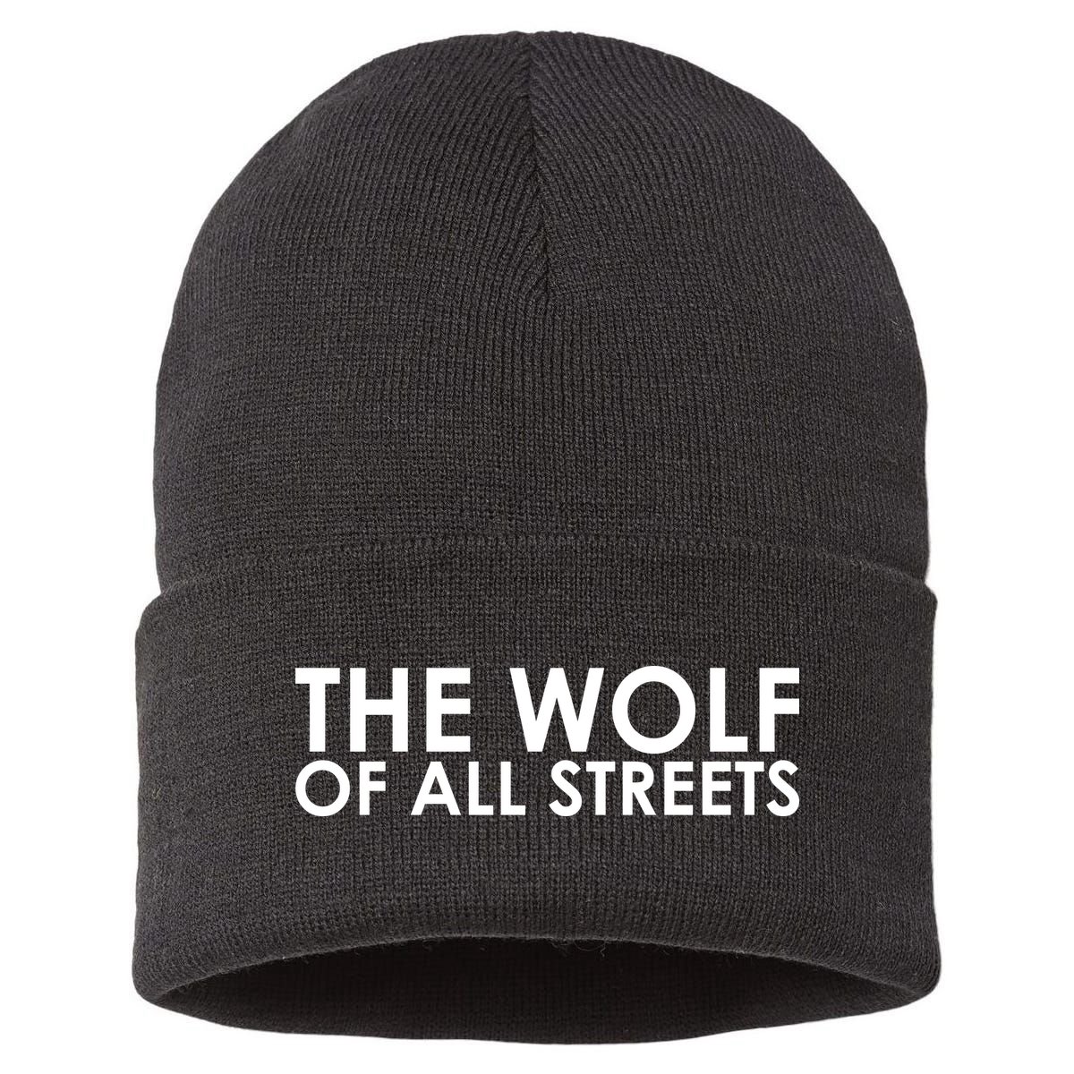 The Wolf of All Streets Classic Logo Sustainable Knit Beanie