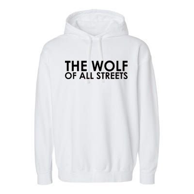 The Wolf of All Streets Classic Logo Garment-Dyed Fleece Hoodie