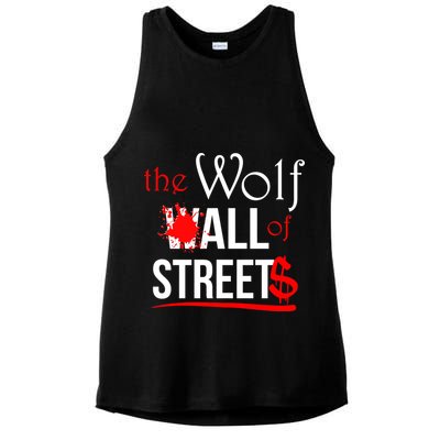 The Wolf of All Streets Wall Street Ladies PosiCharge Tri-Blend Wicking Tank