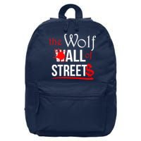 The Wolf of All Streets Wall Street 16 in Basic Backpack