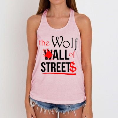 The Wolf of All Streets Wall Street Women's Knotted Racerback Tank