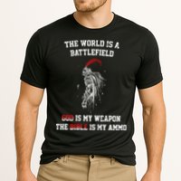 The World Is a Battlefield God is my Weapon Cooling Performance Crew T-Shirt