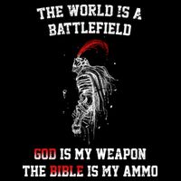 The World Is a Battlefield God is my Weapon Button
