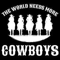 The World Needs More Cowboys 16 in Basic Backpack