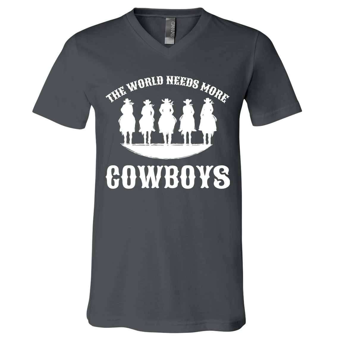 The World Needs More Cowboys V-Neck T-Shirt