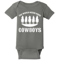 The World Needs More Cowboys Baby Bodysuit