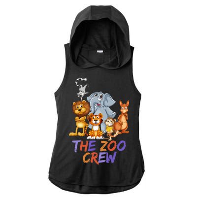 The Zoo Crew Ladies PosiCharge Tri-Blend Wicking Draft Hoodie Tank