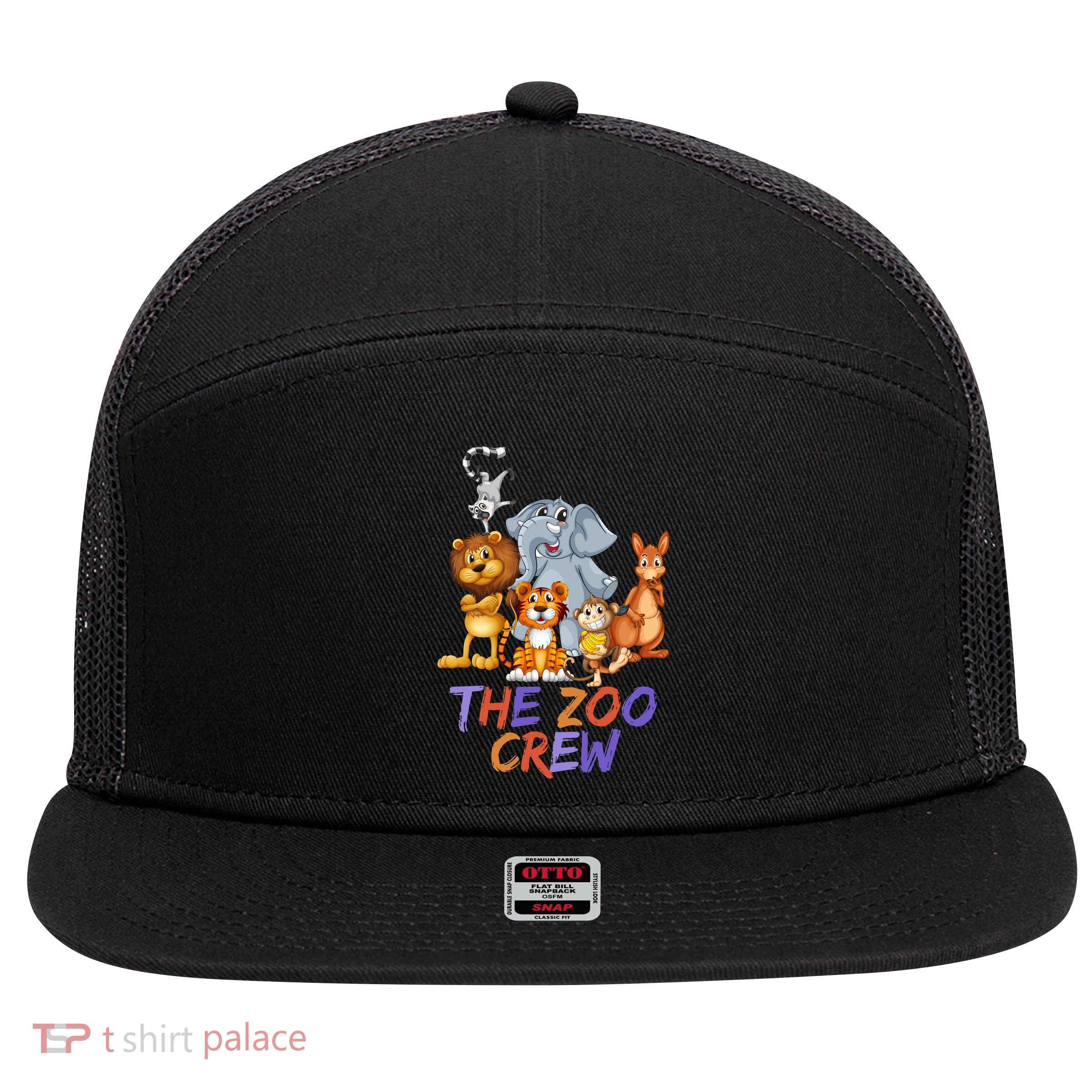 The Zoo Crew 7 Panel Mesh Trucker Snapback Hat