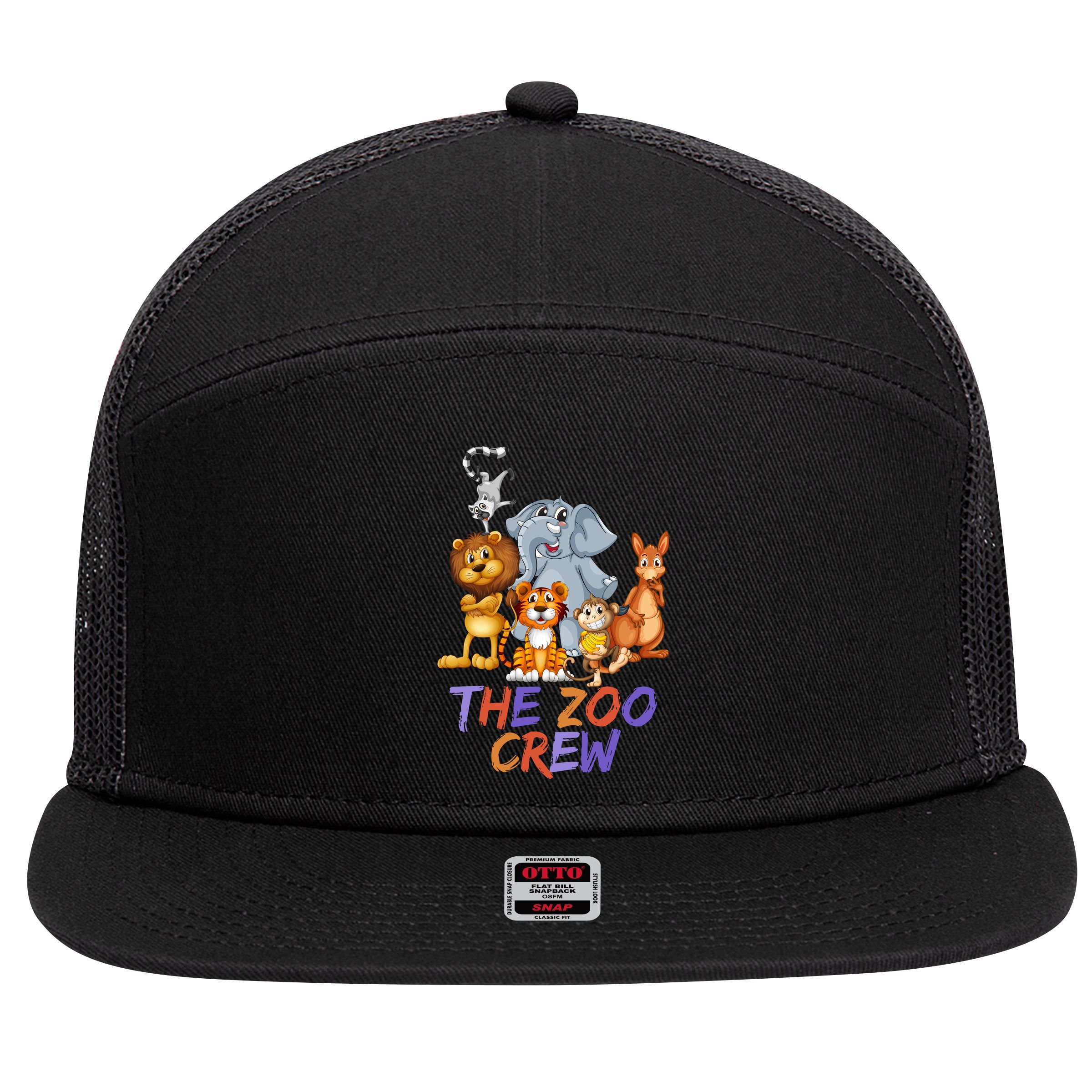 The Zoo Crew 7 Panel Mesh Trucker Snapback Hat