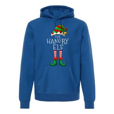 The Hangry Elf Family Matching Funny Christmas Costume Premium Hoodie