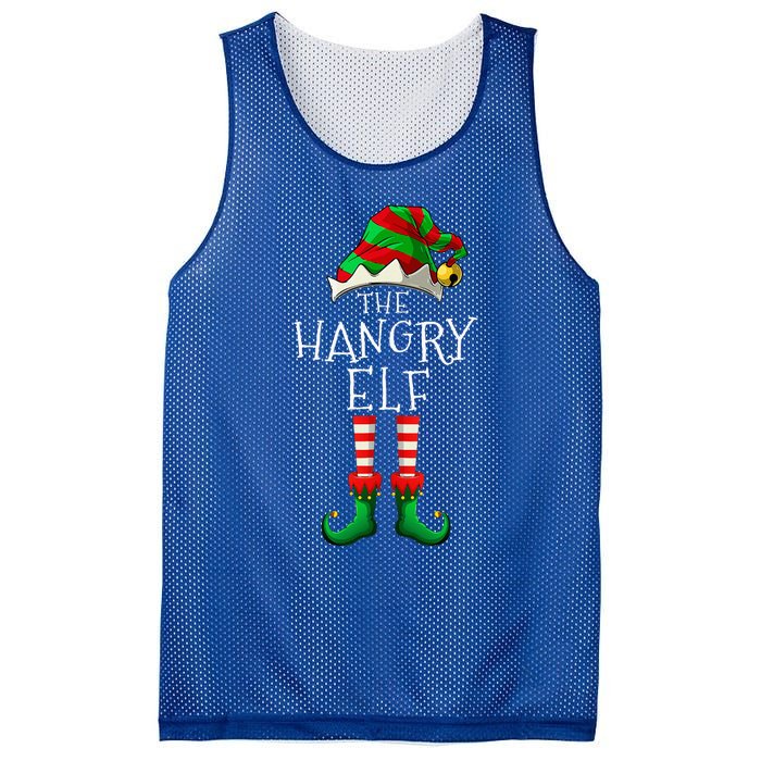 The Hangry Elf Family Matching Funny Christmas Costume Mesh Reversible Basketball Jersey Tank