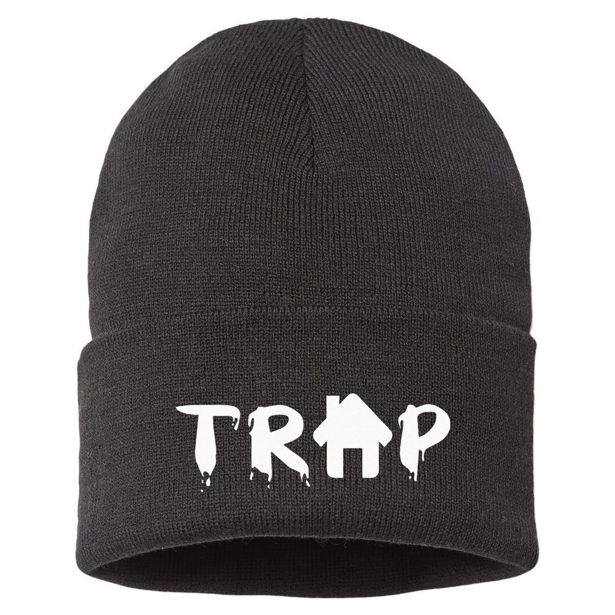 Trap House EDM Rave Festival Costume Outfit Dance Music Sustainable Knit Beanie