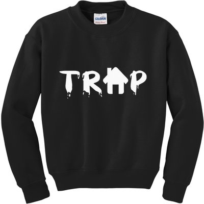 Trap House EDM Rave Festival Costume Outfit Dance Music Kids Sweatshirt