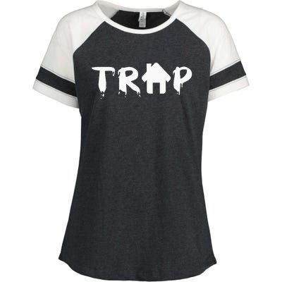 Trap House EDM Rave Festival Costume Outfit Dance Music Enza Ladies Jersey Colorblock Tee