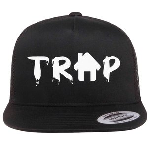 Trap House EDM Rave Festival Costume Outfit Dance Music Flat Bill Trucker Hat