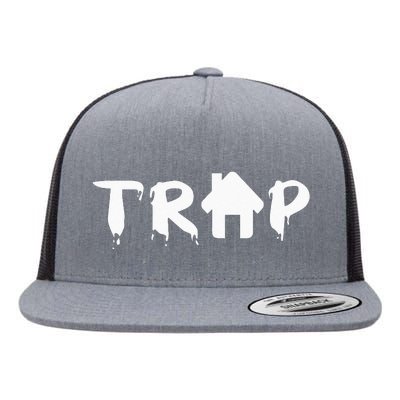 Trap House EDM Rave Festival Costume Outfit Dance Music Flat Bill Trucker Hat