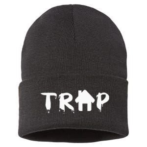 Trap House EDM Rave Festival Costume Outfit Dance Music Sustainable Knit Beanie