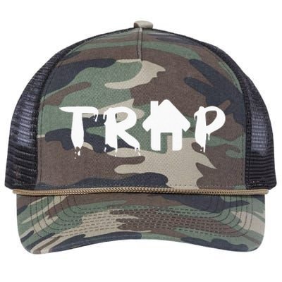 Trap House EDM Rave Festival Costume Outfit Dance Music Retro Rope Trucker Hat Cap