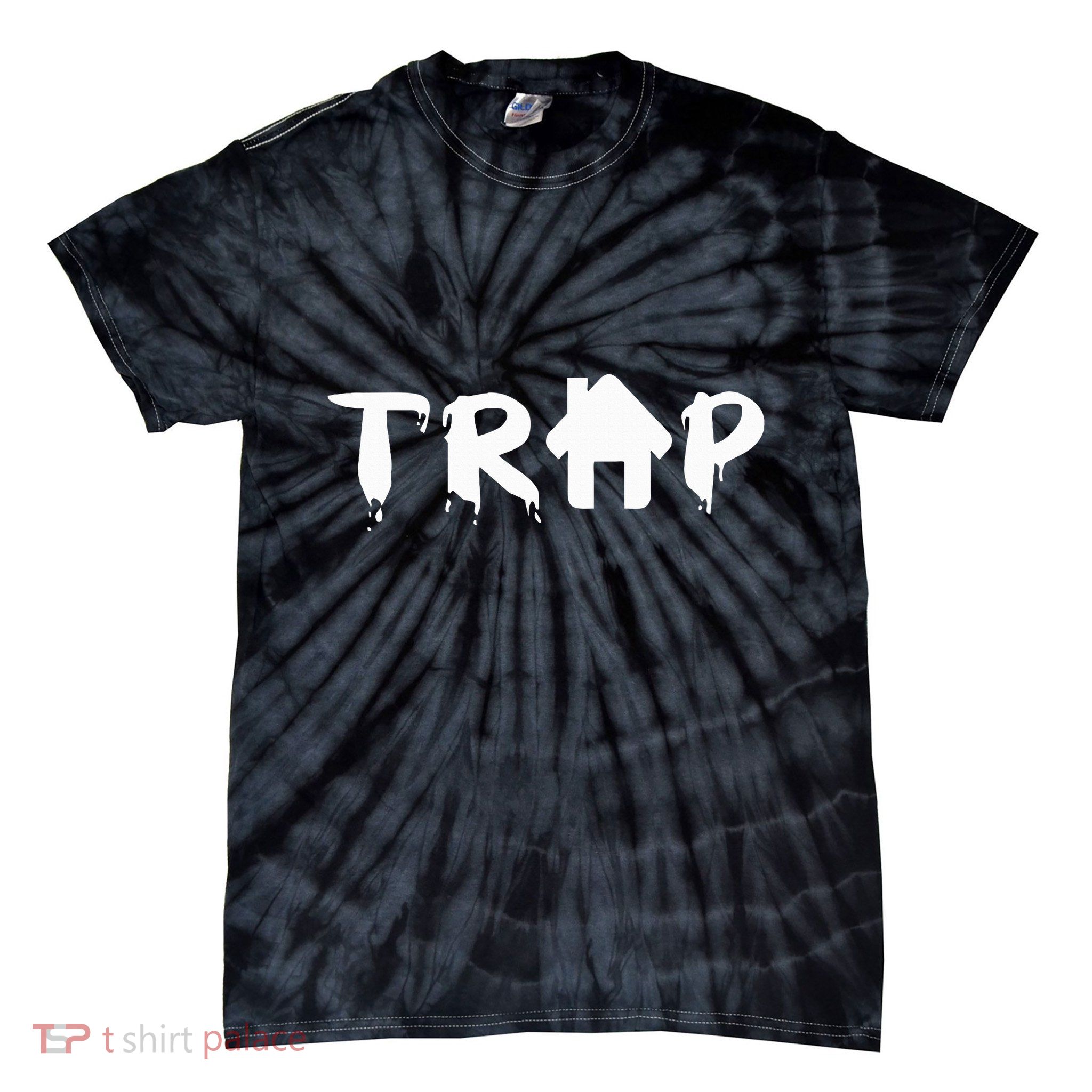 Trap House Edm Rave Festival Costume Outfit Dance Music Tie-Dye T-Shirt