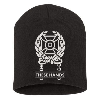 These Hands Expert Badge Short Acrylic Beanie