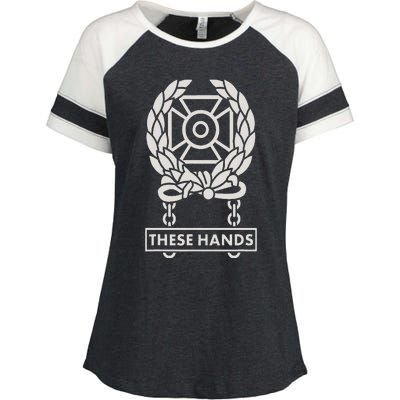 These Hands Expert Badge Enza Ladies Jersey Colorblock Tee