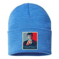 Trump Hope Elections 2024 Donald Trump 2020 Gift Sustainable Knit Beanie