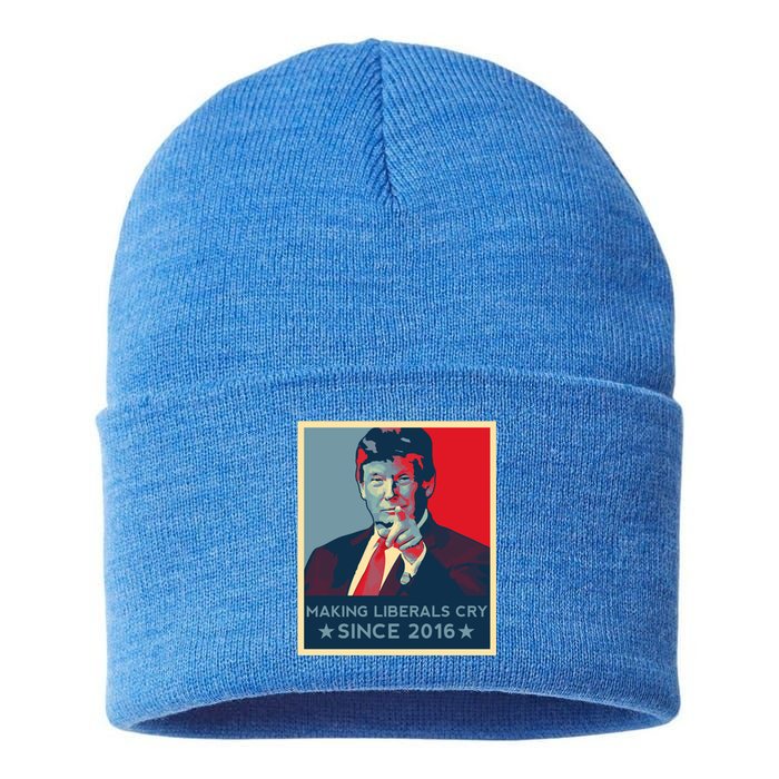 Trump Hope Elections 2024 Donald Trump 2020 Gift Sustainable Knit Beanie