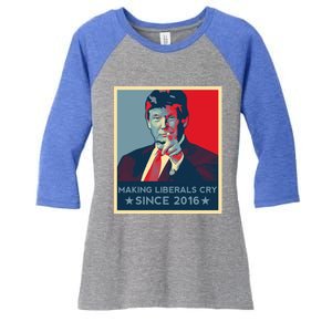 Trump Hope Elections 2024 Donald Trump 2020 Gift Women's Tri-Blend 3/4-Sleeve Raglan Shirt