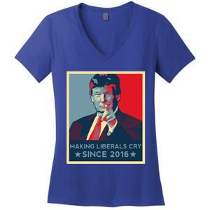 Trump Hope Elections 2024 Donald Trump 2020 Gift Women's V-Neck T-Shirt