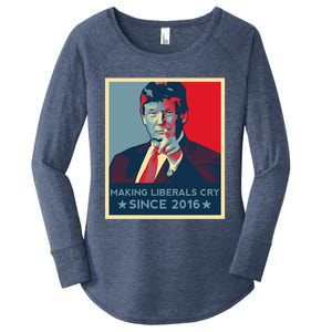 Trump Hope Elections 2024 Donald Trump 2020 Gift Women's Perfect Tri Tunic Long Sleeve Shirt