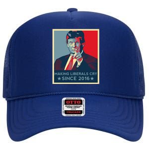 Trump Hope Elections 2024 Donald Trump 2020 Gift High Crown Mesh Back Trucker Hat