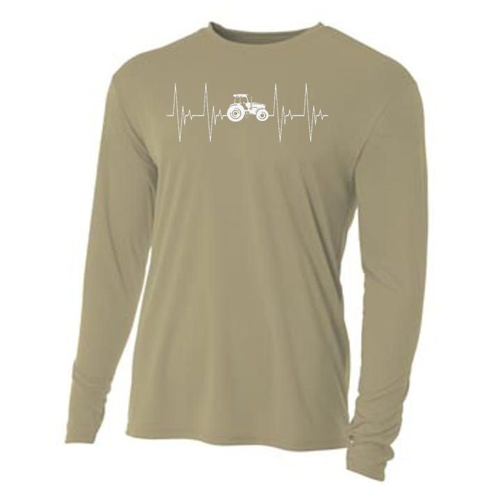 Tractor Heartbeat Ecg Agricultural Vehicle Cooling Performance Long Sleeve Crew