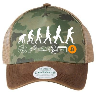 The Human Evolution Of Money Bitcoin Legacy Tie Dye Trucker Hat