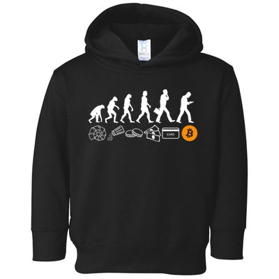 The Human Evolution Of Money Bitcoin Toddler Hoodie
