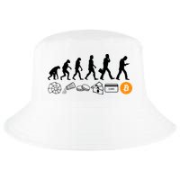 The Human Evolution Of Money Bitcoin Cool Comfort Performance Bucket Hat
