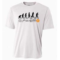 The Human Evolution Of Money Bitcoin Cooling Performance Crew T-Shirt