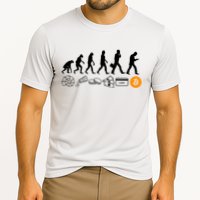 The Human Evolution Of Money Bitcoin Performance Shirt