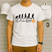 The Human Evolution Of Money Bitcoin T-Shirt