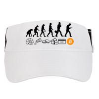 The Human Evolution Of Money Bitcoin Adult Drive Performance Visor