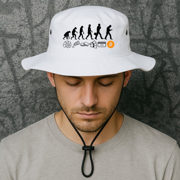 The Human Evolution Of Money Bitcoin Bucket Hat