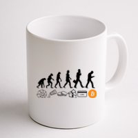 The Human Evolution Of Money Bitcoin Coffee Mug