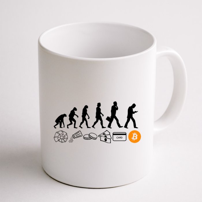 The Human Evolution Of Money Bitcoin Coffee Mug