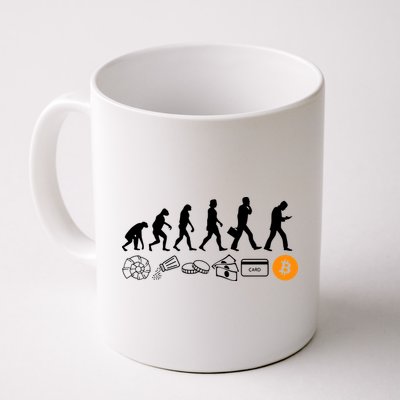 The Human Evolution Of Money Bitcoin Mug