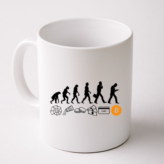 The Human Evolution Of Money Bitcoin Coffee Mug