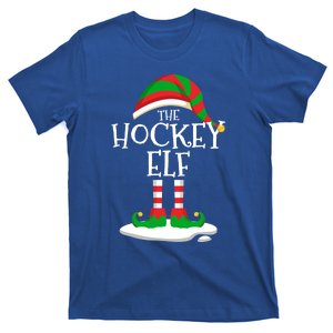 The Hockey Elf Christmas Family Matching Pajamas Funny Funny Gift T-Shirt