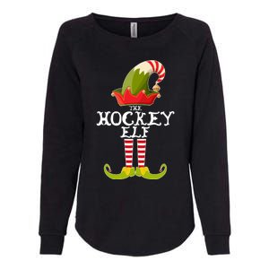 The Hockey Elf Funny Christmas Gift Matching Family Group Great Gift Womens California Wash Sweatshirt